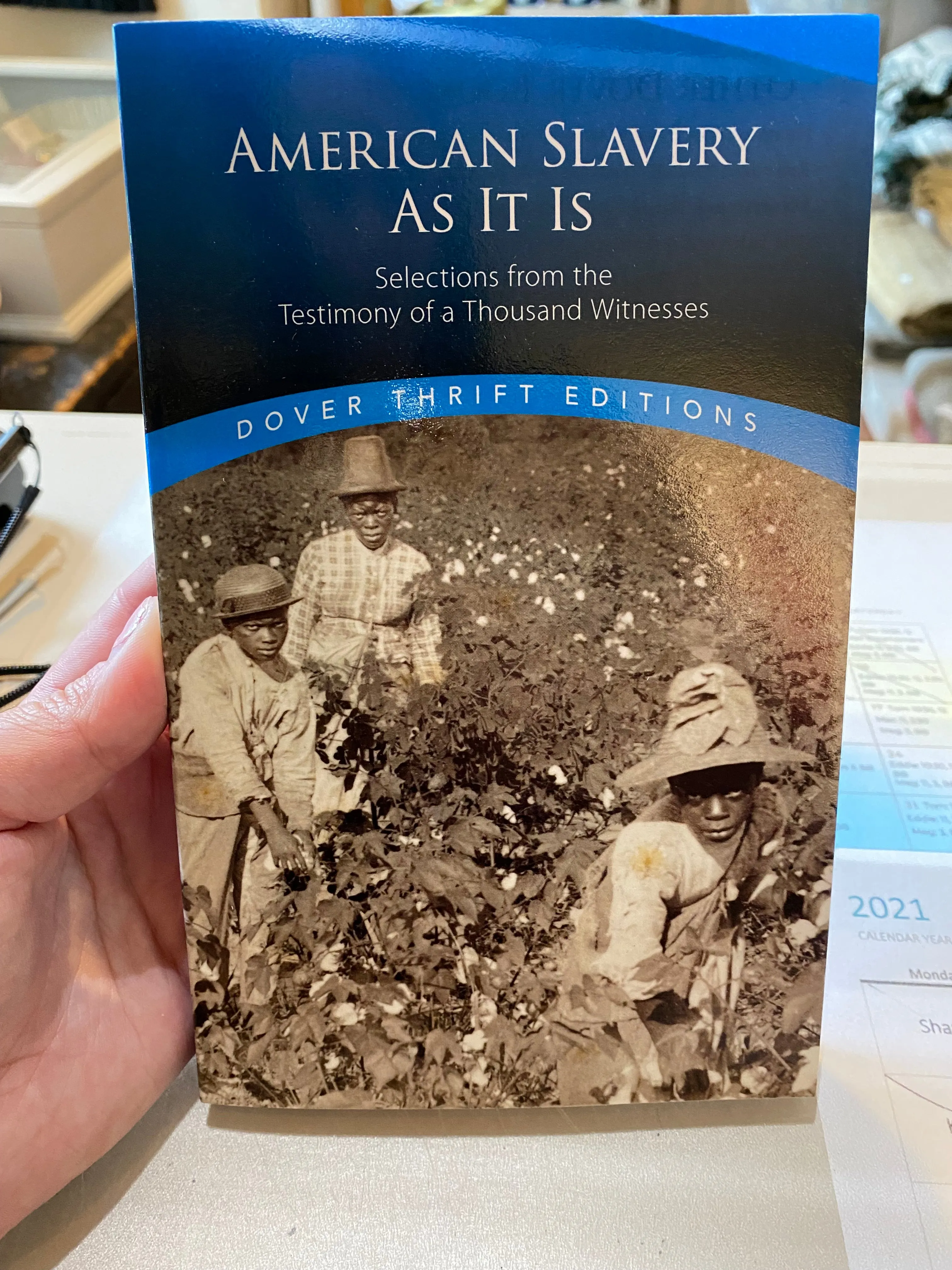 'American Slavery As It Is: Selections from the Testimony of a Thousand Witnesses'