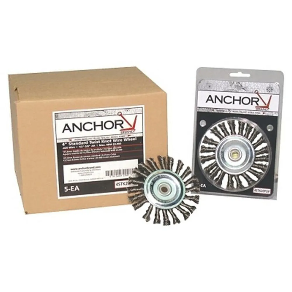 Anchor 4" Carbon Steel Wire Knot Wheel Brush