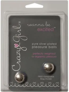 Crazy Girl Pure Silver Pleasure Balls