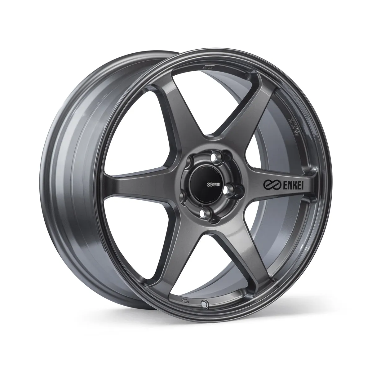 Enkei T6R 17x9 40mm Offset 5x114.3 Bolt Pattern 72.6 Bore Gloss Gunmetal Wheel - 539-790-6540GM