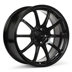 Enkei Triumph 18x8 5x100 45mm Offset 72.6mm Bore Gloss Black Wheel - 543-880-8045BK