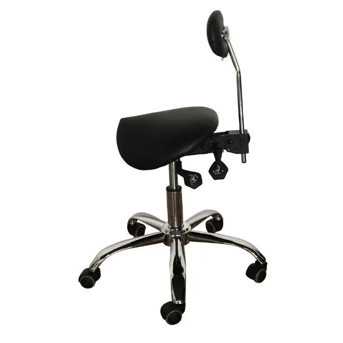 Ergonomic Saddle Stool With Lumbar Support for Better Back