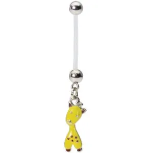 Flexible Giraffe Belly Button Ring