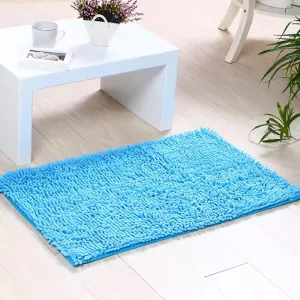 Microfiber anti Slip Bath Mat- Lake Blue