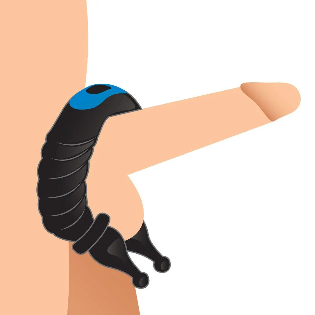 Trinity Cobra Dual Stimulation Silicone Cock Ring